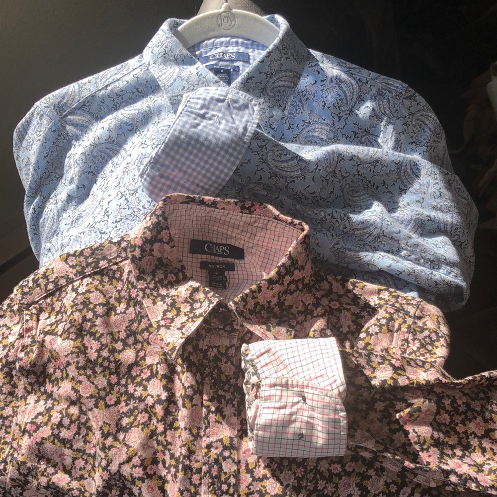 *2* EUC Chaps No Iron long sleeve shirts - Picture 3 of 9
